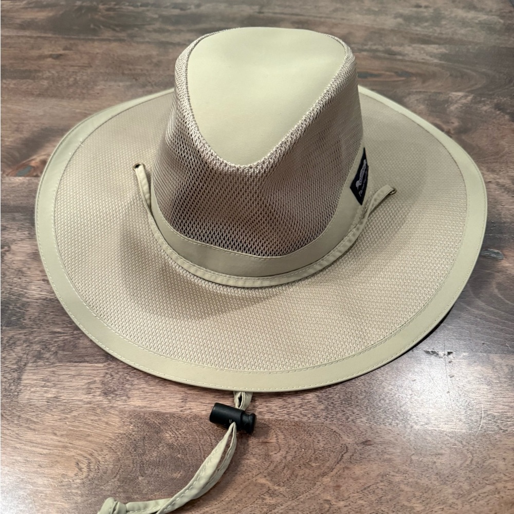 Panama Jack Tan Mesh Sun Hat